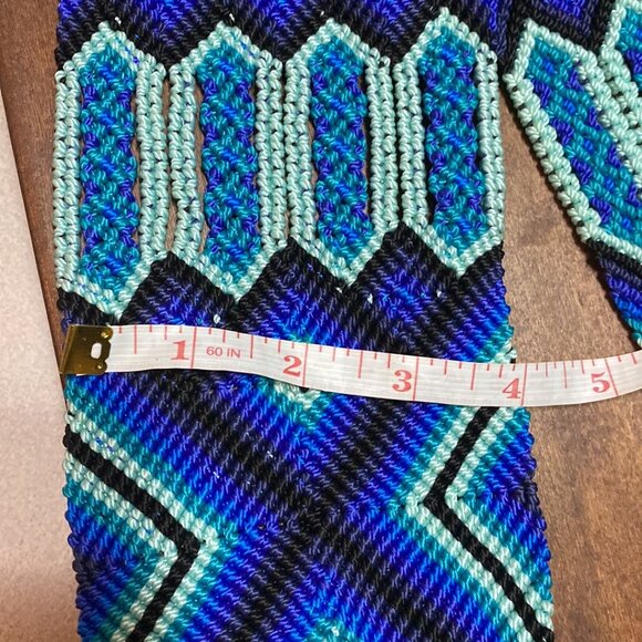46-(B&B) Handcrafted. Macrame. Braided Toquillas.Tie Belt. - Picture 10 of 11